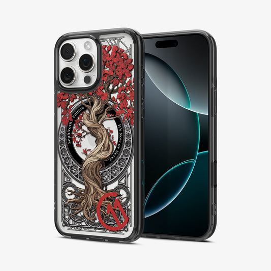 ACS09757 - iPhone 16 Pro Max Case c11 Series Sephiroth Edition (MagFit) showing the back, partial front and sides