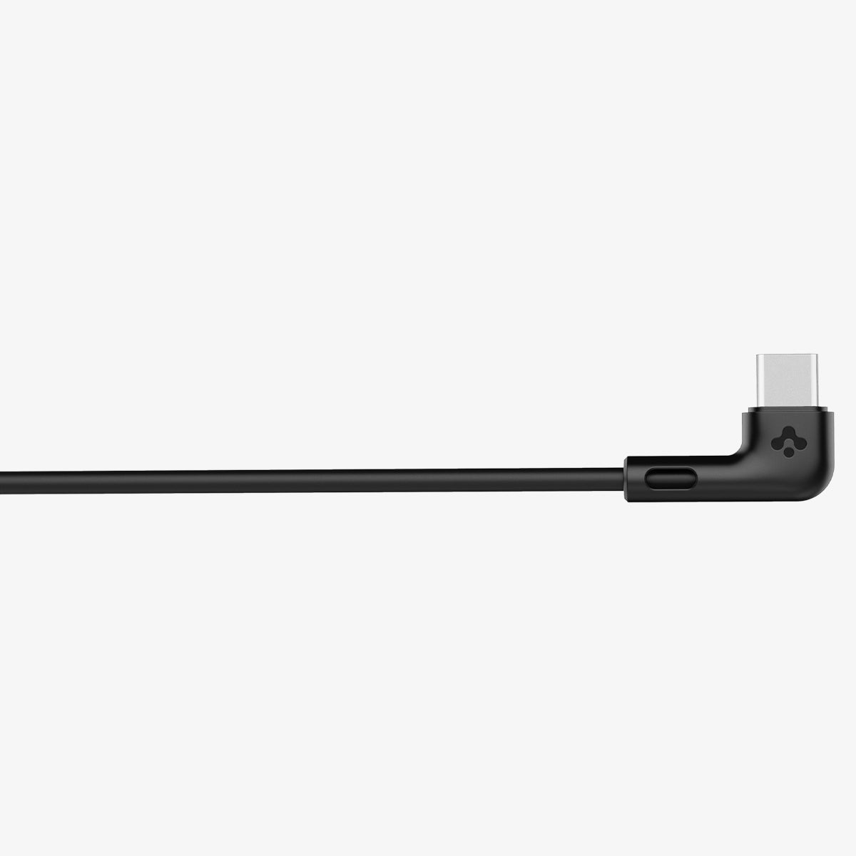 ACP07870 - Tesla Tap Pro Lock Wireless Car Mount ITLST90W in Black showing the L-shaped usb-c cord