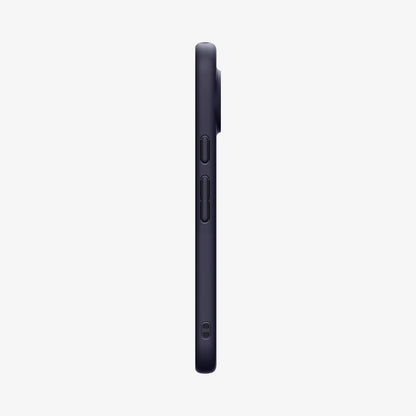 ACS11454 - Pixel 11 Pro XL Nano Pop (Mag Fit) Blueberry Navy side profile showing responsive button covers, textured side grips, and integrated strap hole.