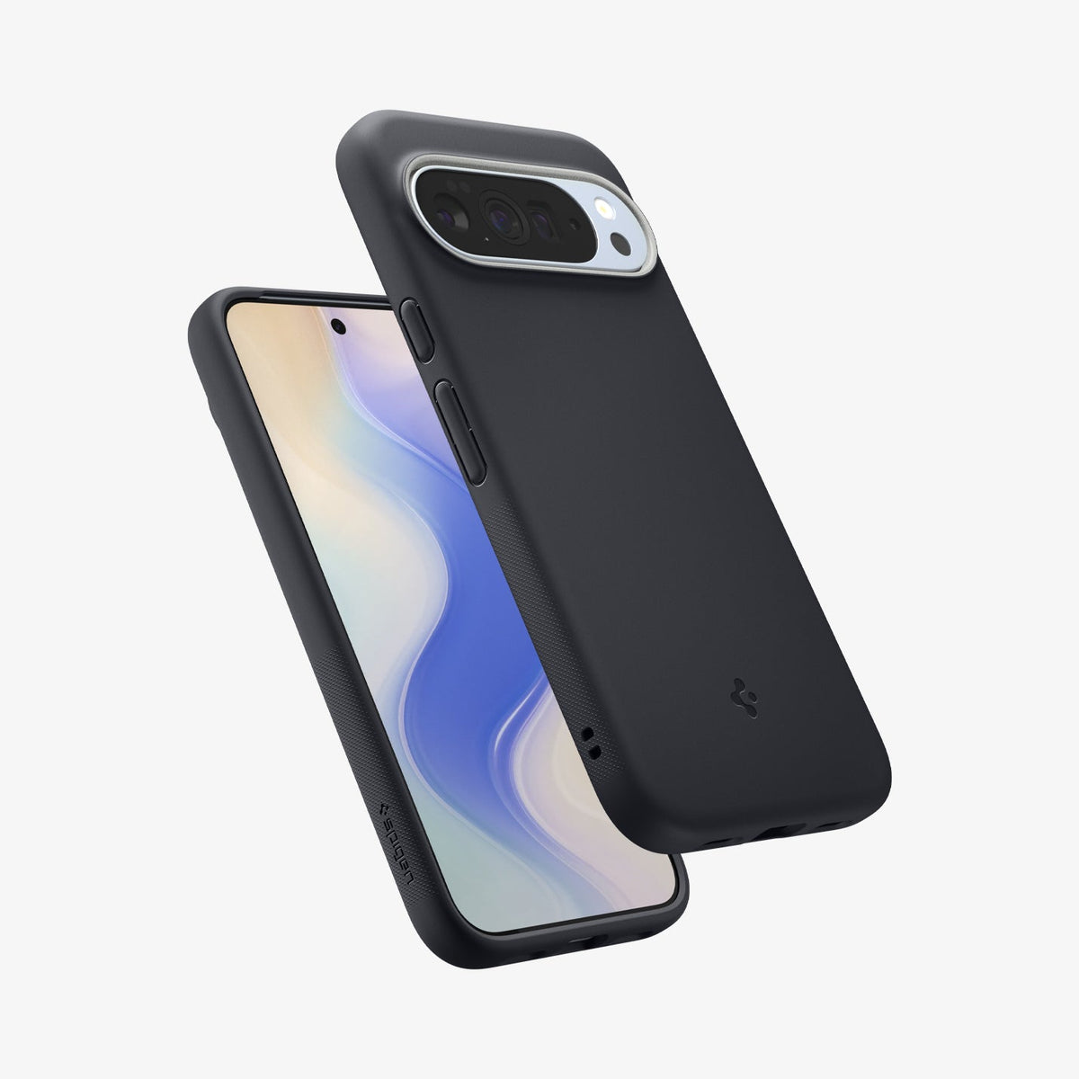 ACS09736 - Pixel 10 Pro XL Case Nano Pop (MagFit) in black sesame showing the back, front and sides