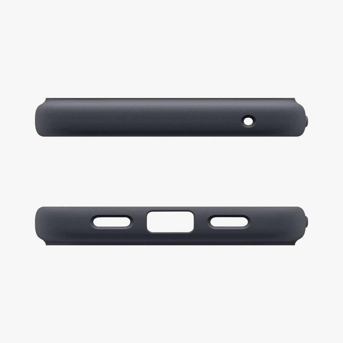 ACS09736 - Pixel 10 Pro XL Case Nano Pop (MagFit) in black sesame showing the top and bottom of case