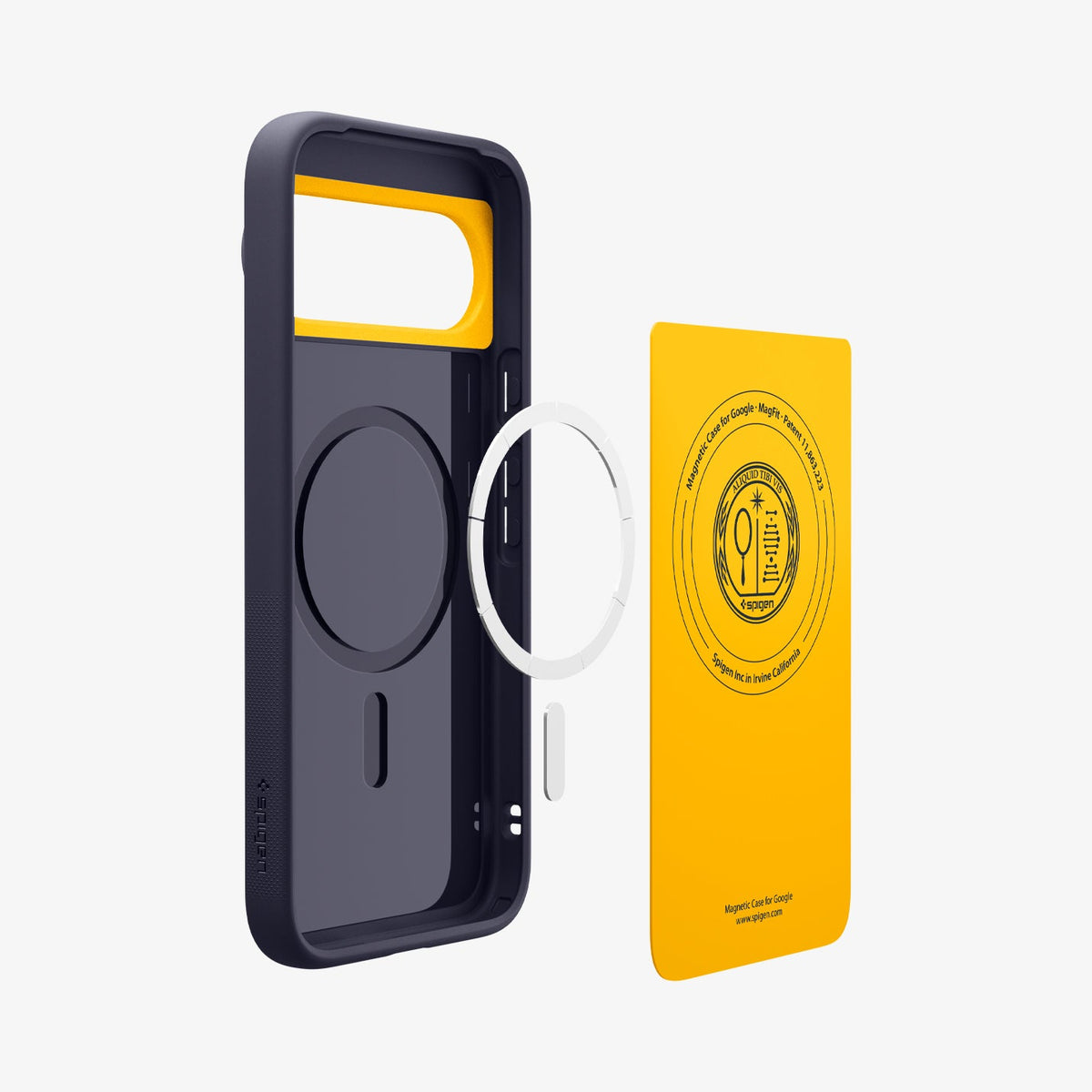 ACS09711 - Pixel 10 Pixel 10 Pro Case Nano Pop (MagFit) in blueberry navy showing the inside layers of case