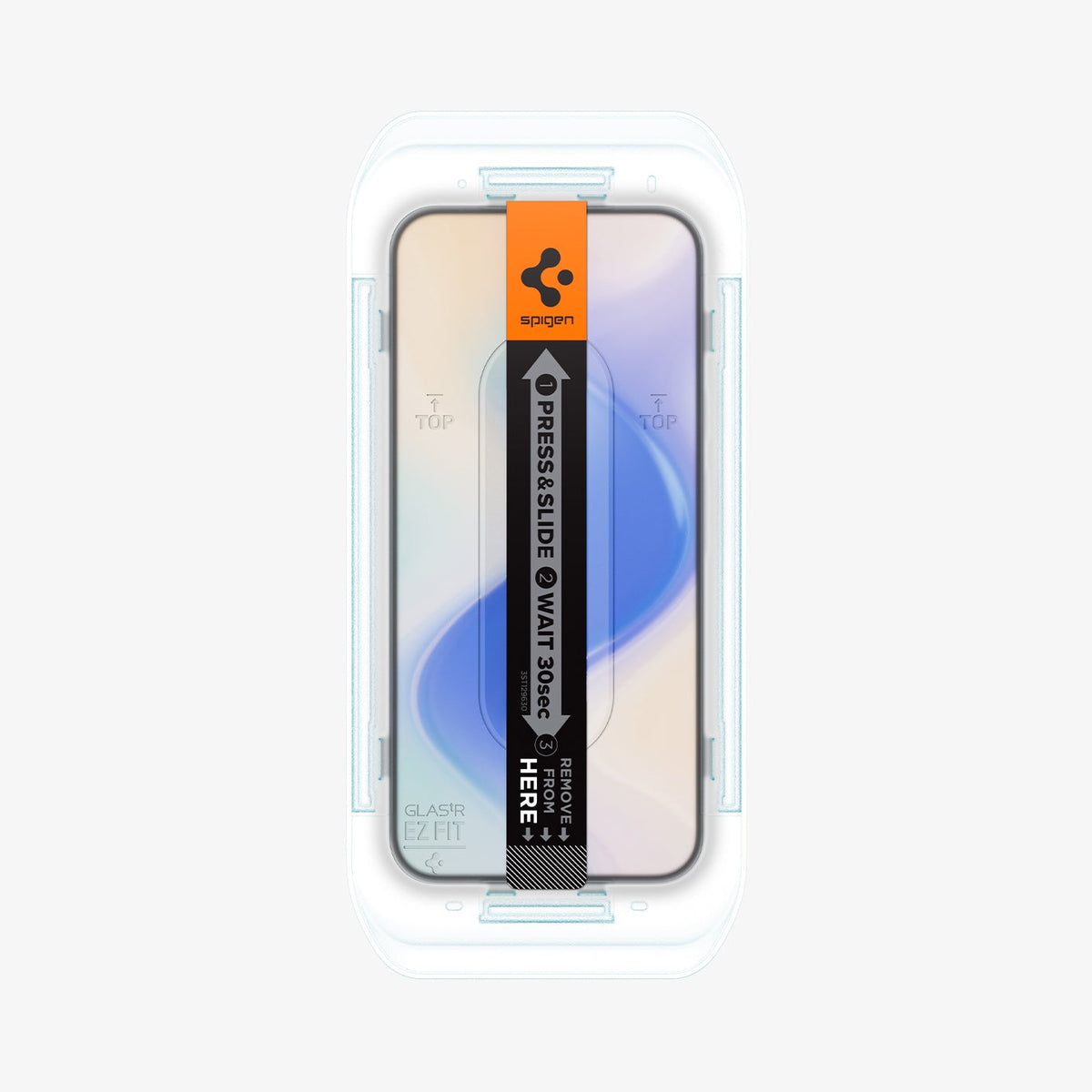 AGL08442 - Pixel 10 / Pixel 10 Pro GLAS.tR EZ Fit Screen Protector showing the front with ez fit tray on device