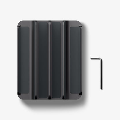 AMP10640 - Vertical Laptop Stand | LD208S4 in Space Gray showing top point of view