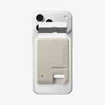 AFA10949 - Classic LS Card Holder (Mag Fit) in Stone showing the front with multiple cards in slot