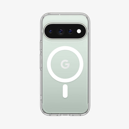 ACS11431 - Pixel 11 Pro Ultra Hybrid (Mag Fit) Clear White case with a built in MagFit ring, camera protection, responsive button covers, and a slim profile.