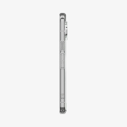 ACS11451 - Pixel 11 Pro XL Ultra Hybrid (Mag Fit) Clear White slim side profile showing responsive button covers, textured power button, precise cutouts, and a raised camera surround.