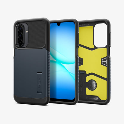 ACS11193 - Galaxy A17 Slim Armor in Metal Slate showing the back, partial front and sides