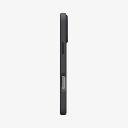 ACS09902 - iPhone 17 Pro Max Silicone Fit (MagFit) Case in black showing the side