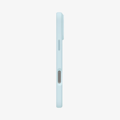 ACS10048 - iPhone 17 Pro Max Silicone Fit (MagFit) Case in blue showing the side