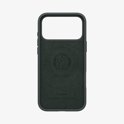 ACS09903 - iPhone 17 Pro Max Silicone Fit (MagFit) Case in green showing the inside of case