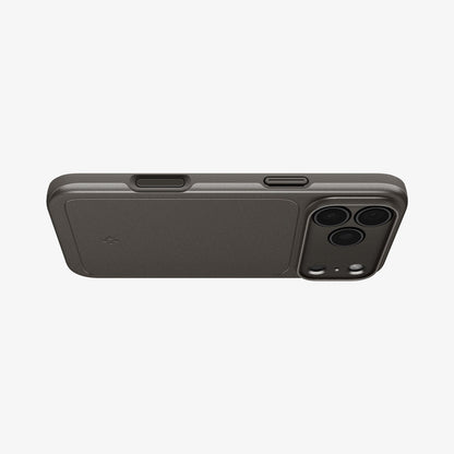 ACS09936 - iPhone 17 Pro Thin Fit (MagFit) in Gunmetal showing the bottom of case