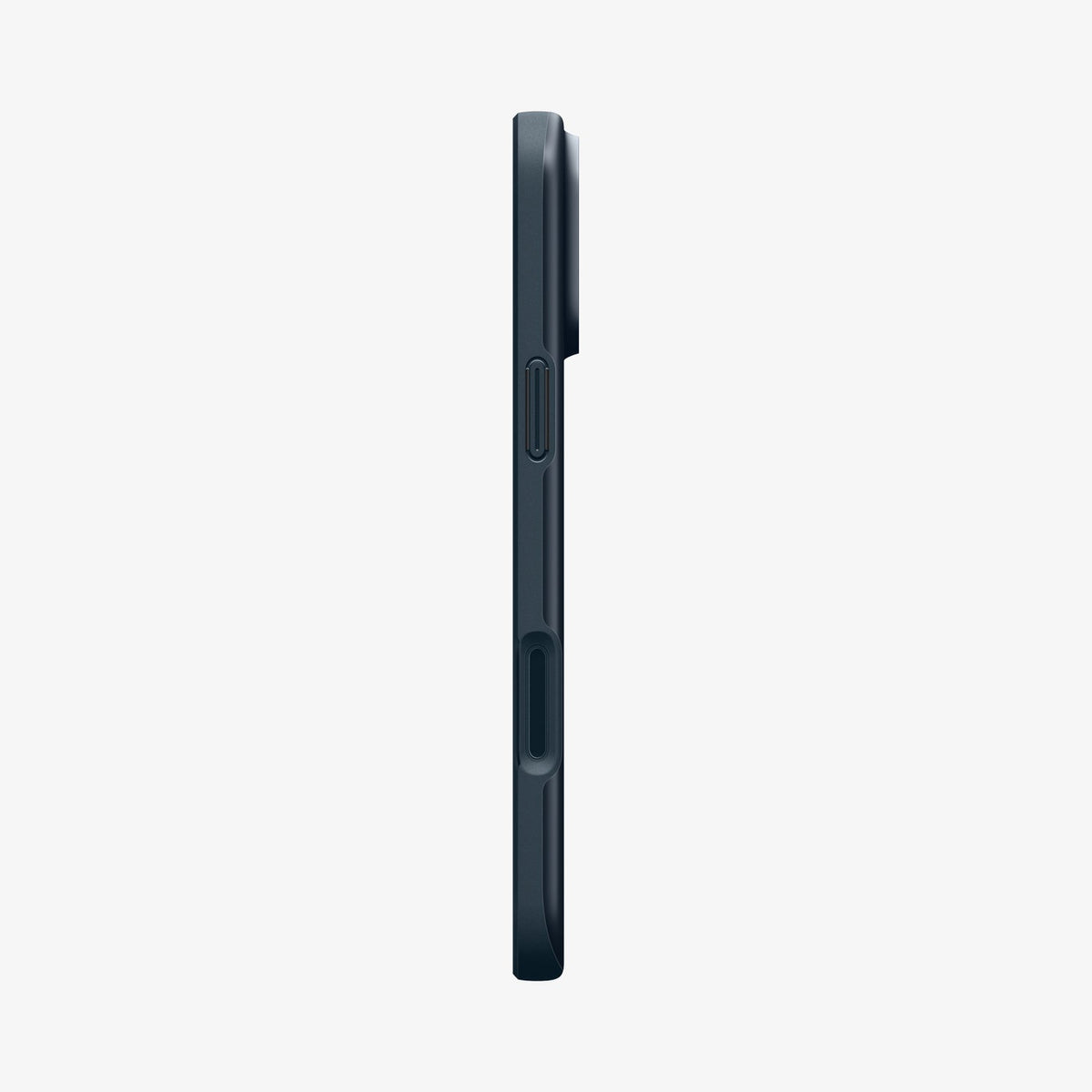 ACS09882 - iPhone 17 Pro Max Thin Fit (MagFit) in Metal Slate showing the side