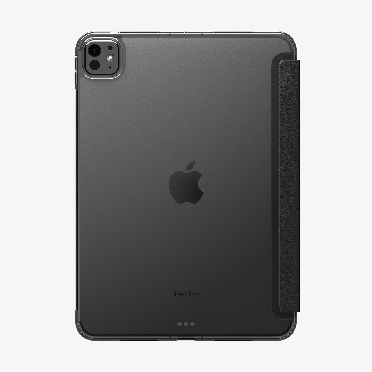 ACS09440 - iPad Pro 11-inch (2024) Case Liquid Air Folio in Black showing the back
