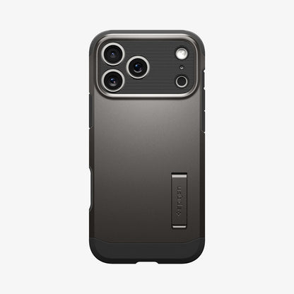 ACS09951 - iPhone 17 Pro Case Tough Armor T AI (MagFit) in gunmetal showing the back
