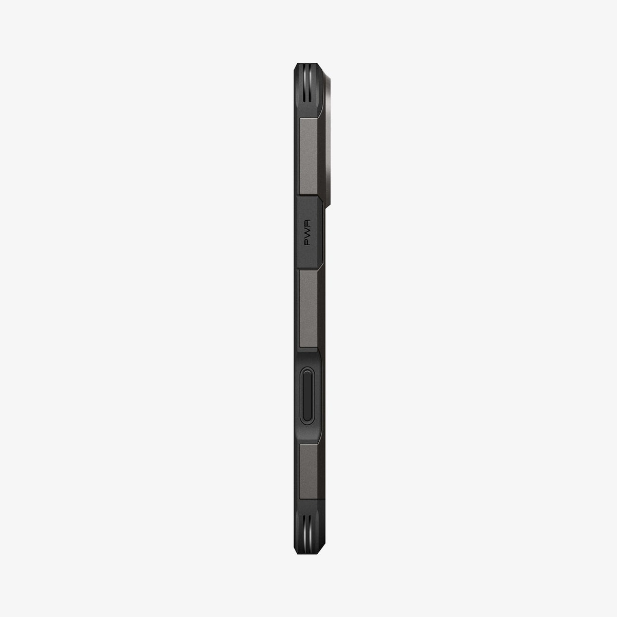 ACS09898 - iPhone 17 Pro Max Case Tough Armor T AI (MagFit) in gunmetal showing the side