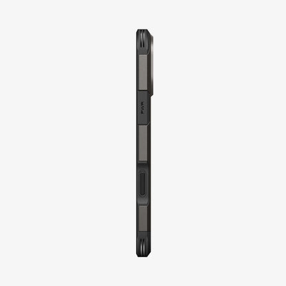 ACS09898 - iPhone 17 Pro Max Case Tough Armor T AI (MagFit) in gunmetal showing the side