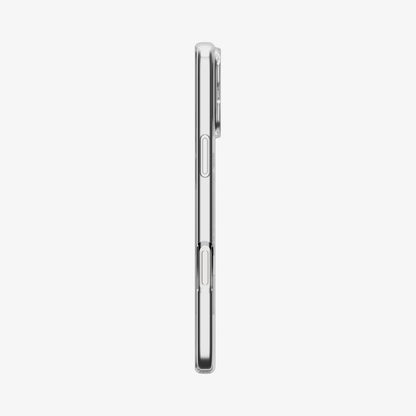 ACS09598 - iPhone 17 Pro Max Crystal Flex (MagFit) in Clear White showing the side