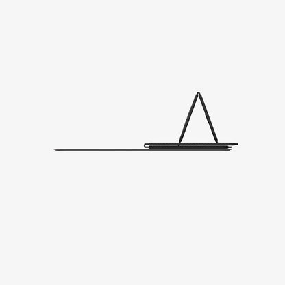 AMP10401 - Slim Fold Laptop Stand | LD201-S1 showing the side with stand propped up