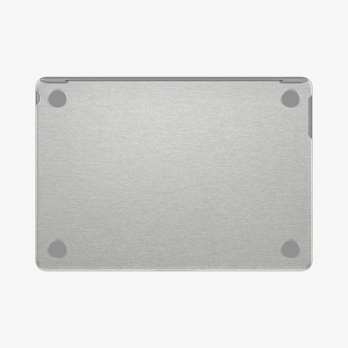 ACS10974 - MacBook Air 13-inch in Heather Gray showing the bottom