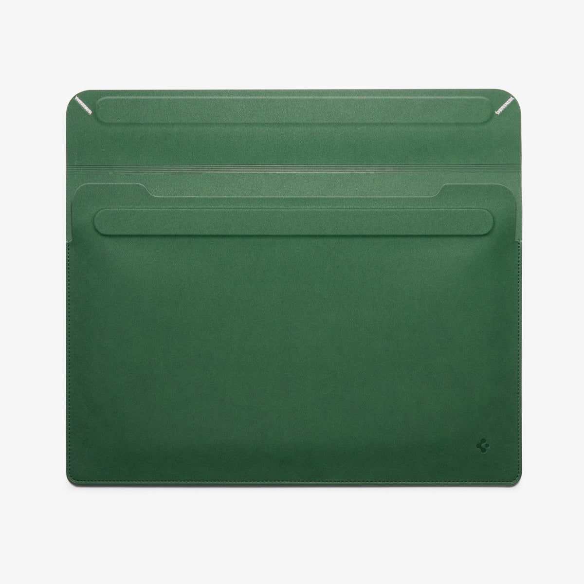 AFA06423 - MacBook Pro 14-inch Valentinus S Laptop Pouch in Jeju Green full front view showing slim protective laptop sleeve design
