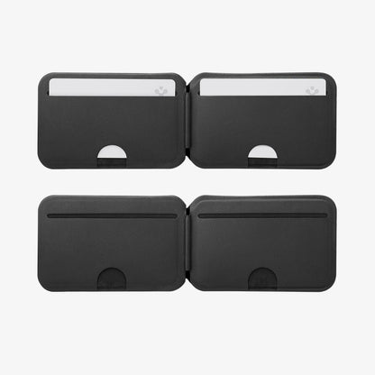 AFA11591 - Slim Fold Card Holder Stand (Mag Fit) | S314-4 in Black showing inside