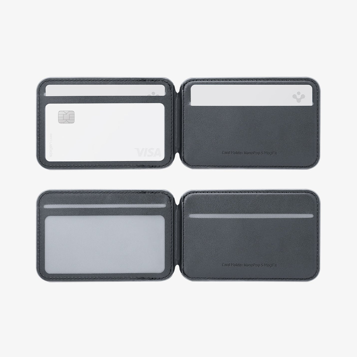 AFA11334 - MagSafe Card Holder Nano Pop S (Mag Fit) in Black Sesame showing inside