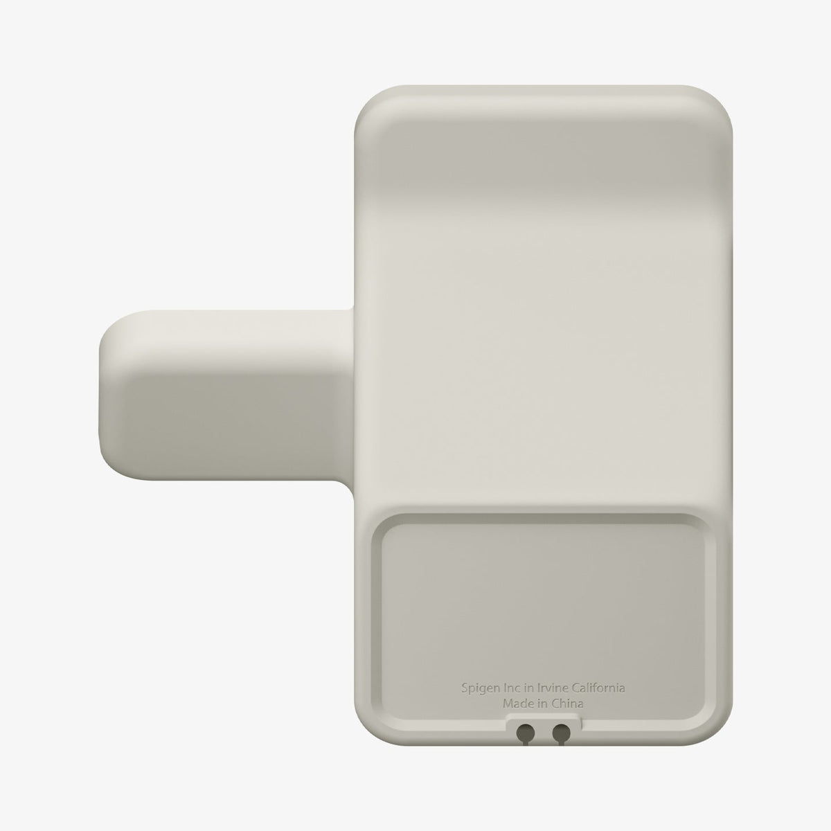AMP09173 - Magsafe Duo Charger Stand (Mag Fit) in Dune Beige showing the back.