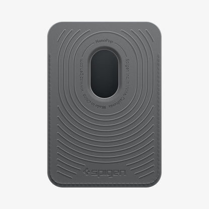AFA06997 - MagSafe Card Holder Nano Pop (Mag Fit) in Black Sesame showing the back