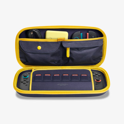 AGP09565 - Nintendo Switch 2 Nano Pop Pro Blueberry Navy showing the inner with the device and other things