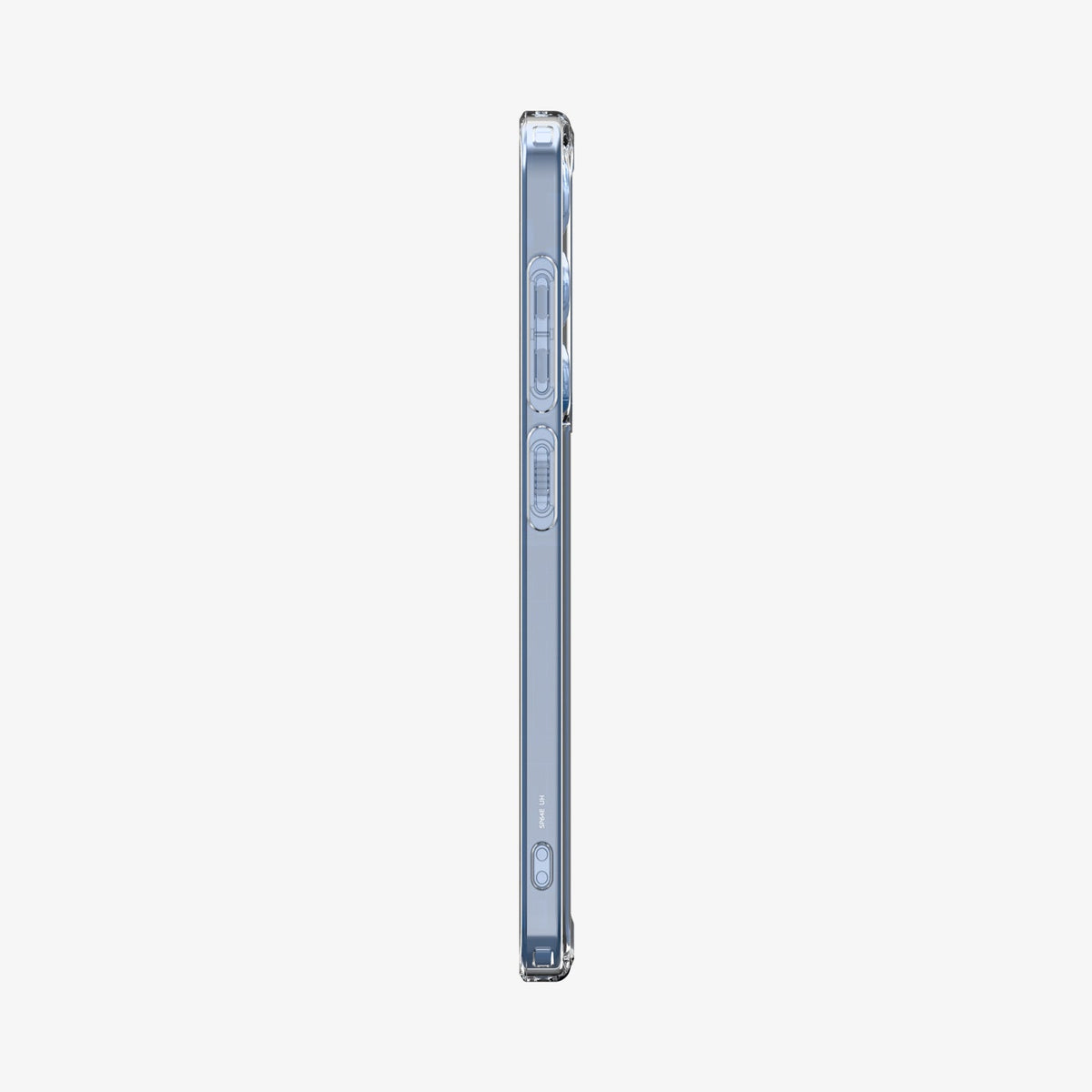 ACS09006 - Galaxy S25 Case Ultra Hybrid in Crystal Clear showing the side