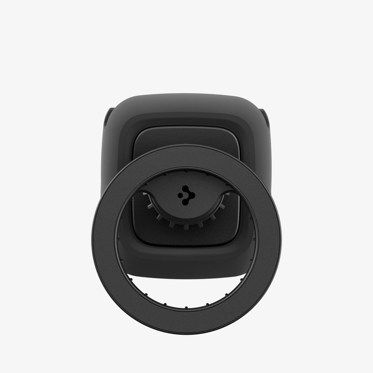 ACP10259 - Spigen Tesla Air Vent Dashboard Mount angled front view highlighting adjustable ring