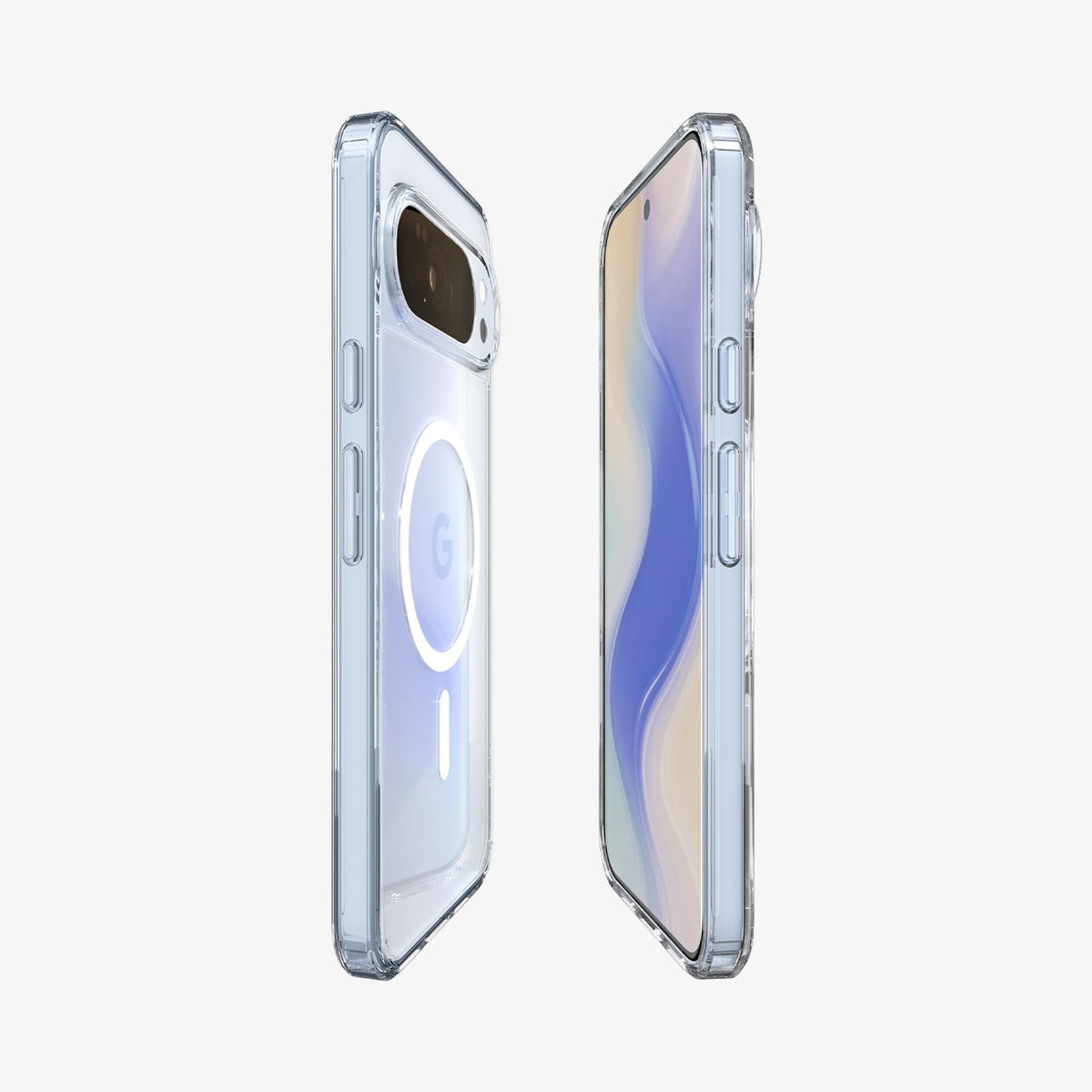 ACS09740 - Pixel 10 Pro XL Crystal Flex (MagFit) showing the sides, partial front and back