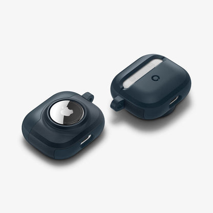 ACS04392 - Apple AirPods 3 Case Tag Armor Duo in metal slate showing the front, back and bottom