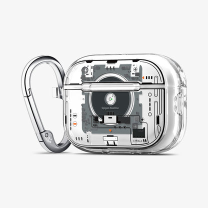 ACS09824 - AirPods Pro 3 Series Ultra Hybrid Neo One (MagFit) showing the front and side with carabiner