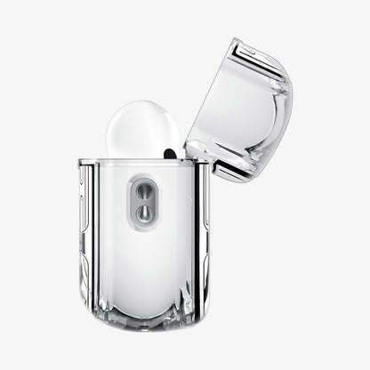 ACS09824 - AirPods Pro 3 Series Ultra Hybrid Neo One (MagFit) showing the side with top open and AirPods inside
