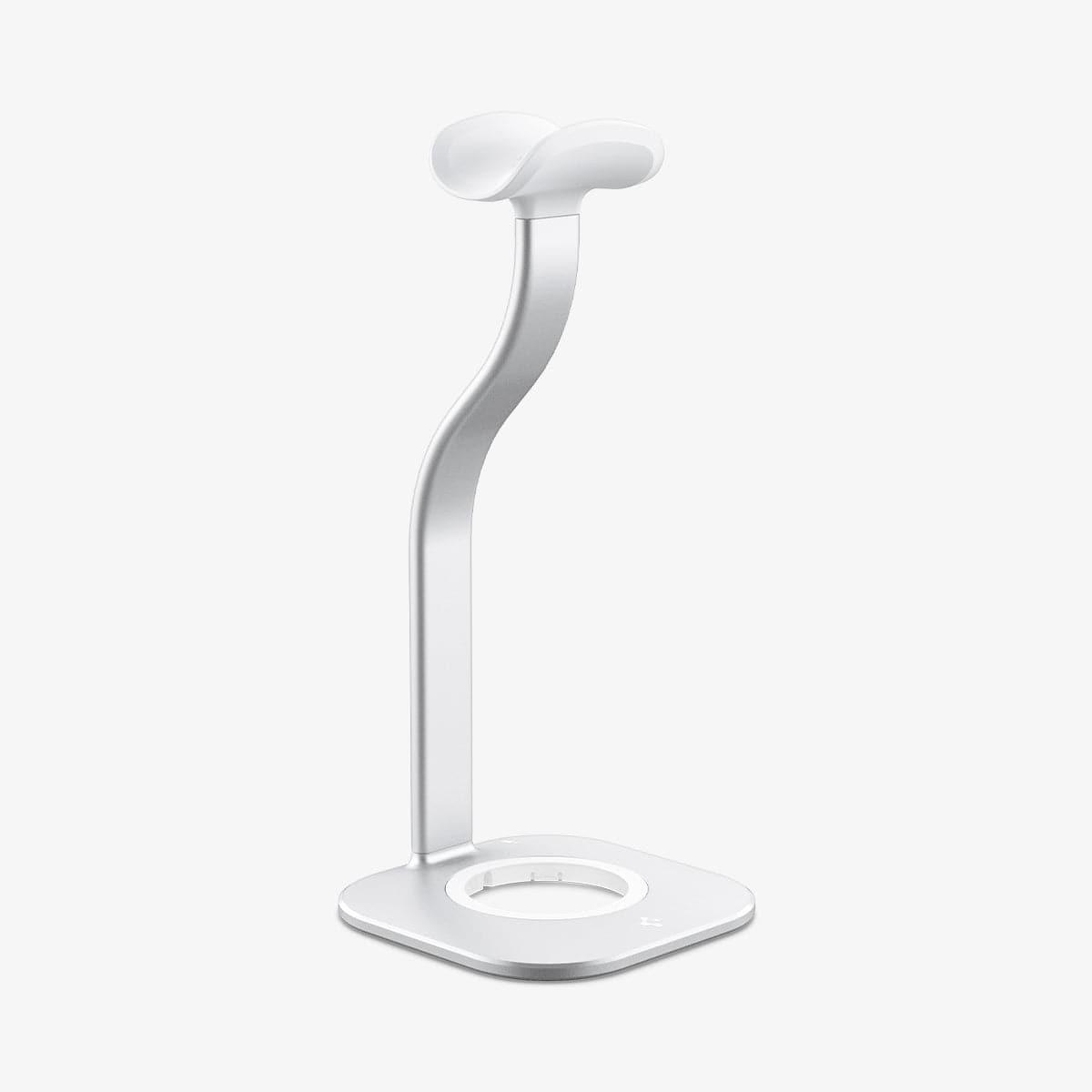 AMP02817 - Apple Airpods Max MagFit Stand in silver showing the front and partial side