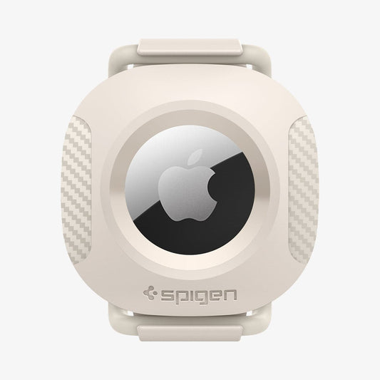AHP03632 - Apple AirTag Pet Collar ComforTag in cream showing the front