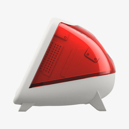 AMP09341 - Apple Watch Classic C1 Charger Stand in ruby showing side.