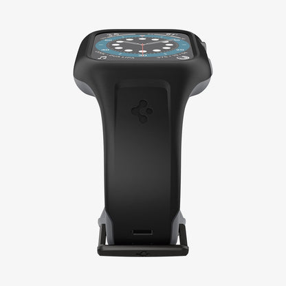 AMP02020 - Apple Watch (40mm) Liquid Air Pro in Black showing the partial front and side