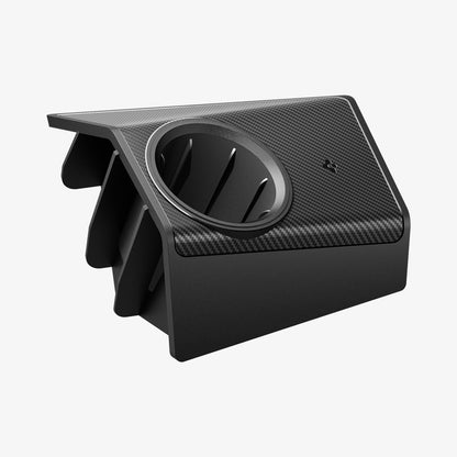 ACP09182 - Tesla cybertruck Charging Adapter Door Dock CO252 in Black showing the top and partial inner