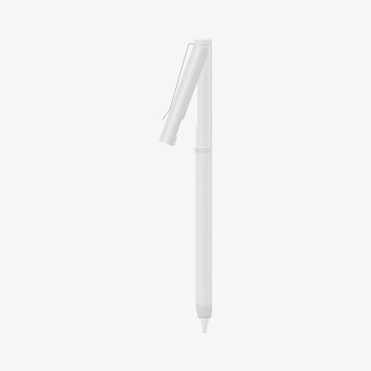 ACS05857 - Apple Pencil Holder DA201 in white showing the side with top of case open