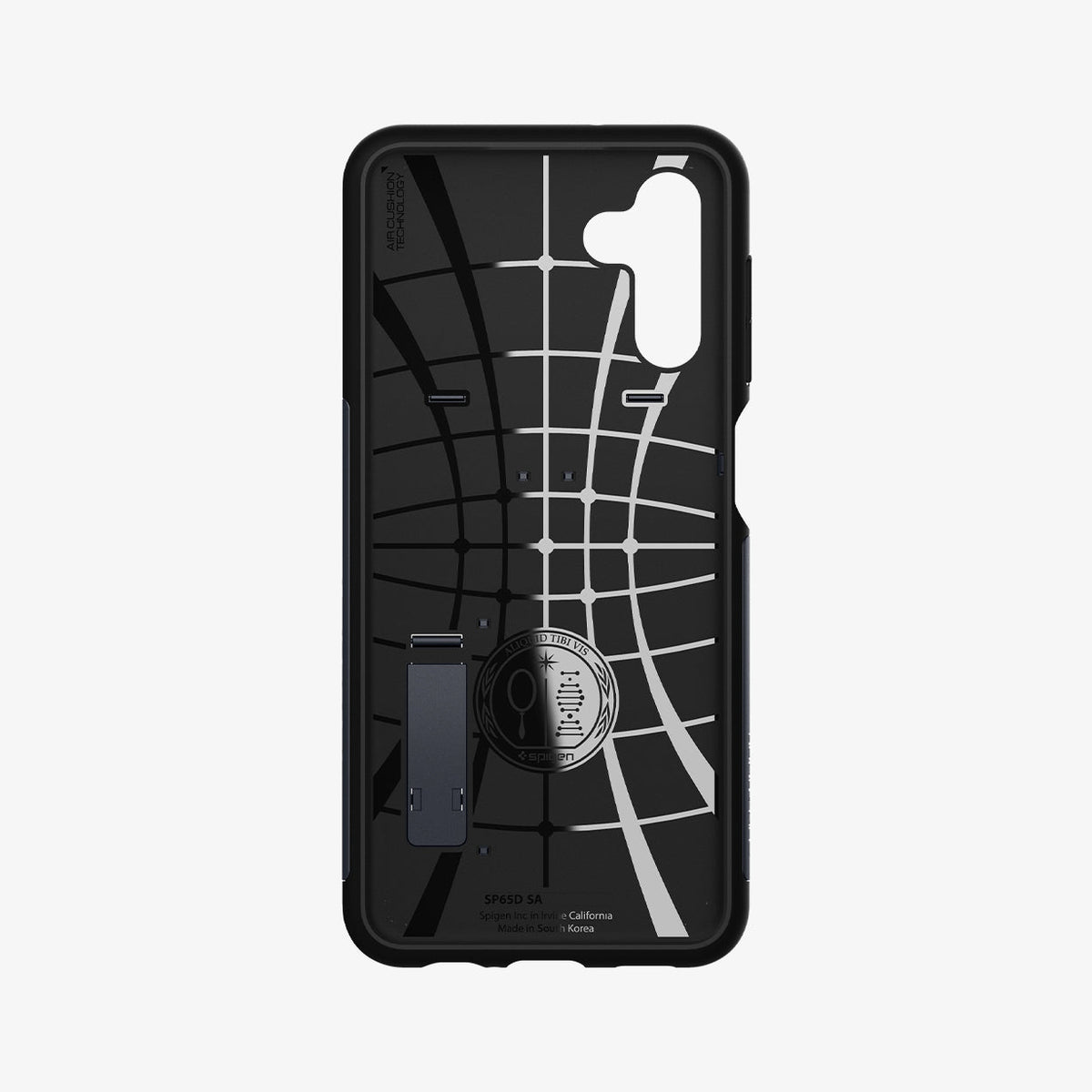 ACS04202 - Galaxy A13 5G Case Slim Armor in Metal Slate showing the inner case with spider web pattern