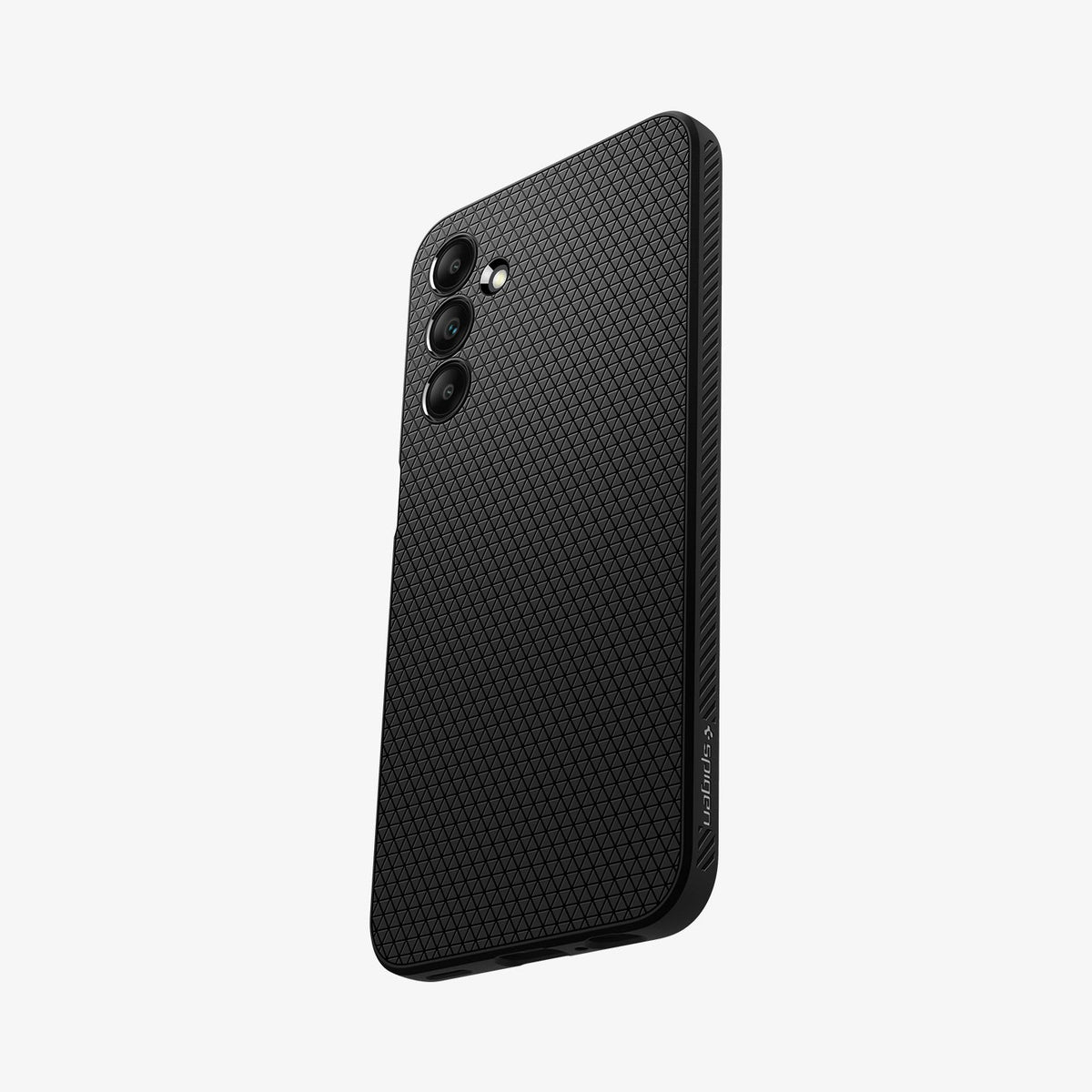 ACS07246 - Galaxy A15 5G Case Liquid Air in Matte Black showing the back, partial side and bottom
