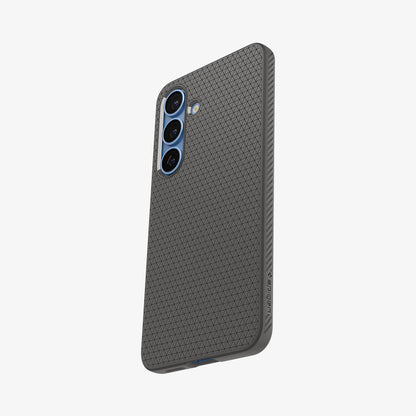 ACS09404 - Galaxy S25 Case Liquid Air in Marble Gray showing the back, partial side and bottom
