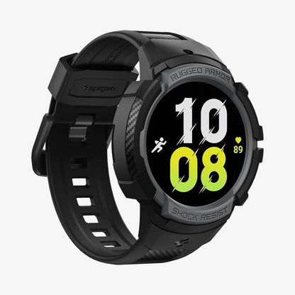 ACS03164 - Galaxy Watch 5/4 (44mm) Case Rugged Armor Pro in charcoal gray showing the front and side
