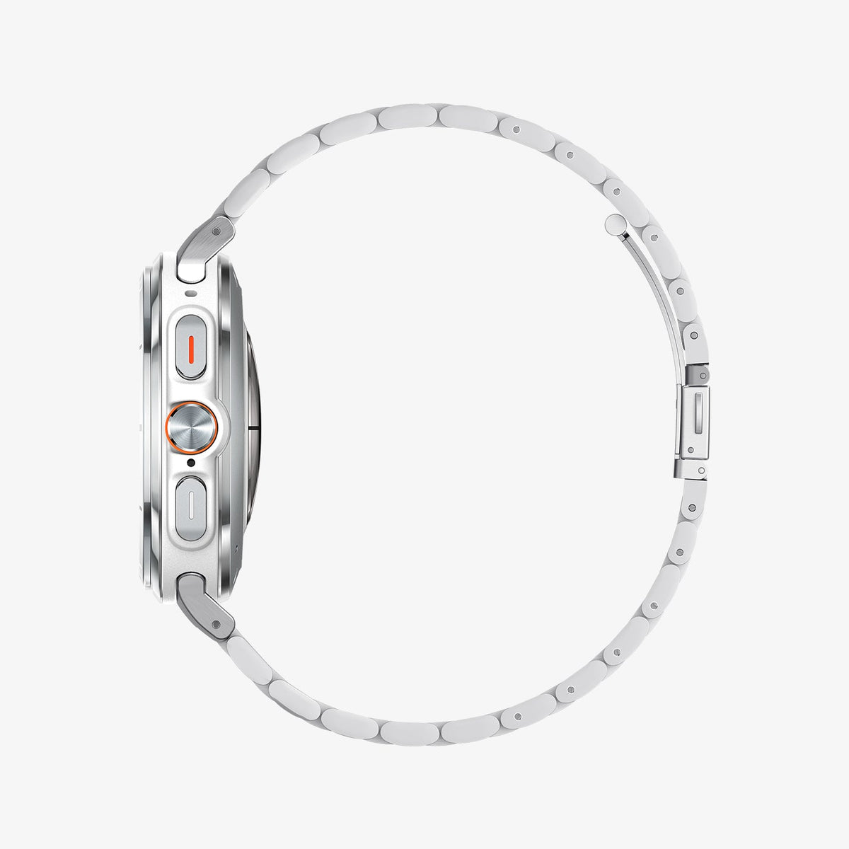 AMP08823 - Watch Ultra (47mm) Modern Fit 316L Band in Silver showing the side facing left