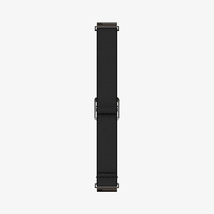 AMP04040 - Galaxy Watch Band Lite Fit (20mm) in black showing the inside of watch band laid out flat