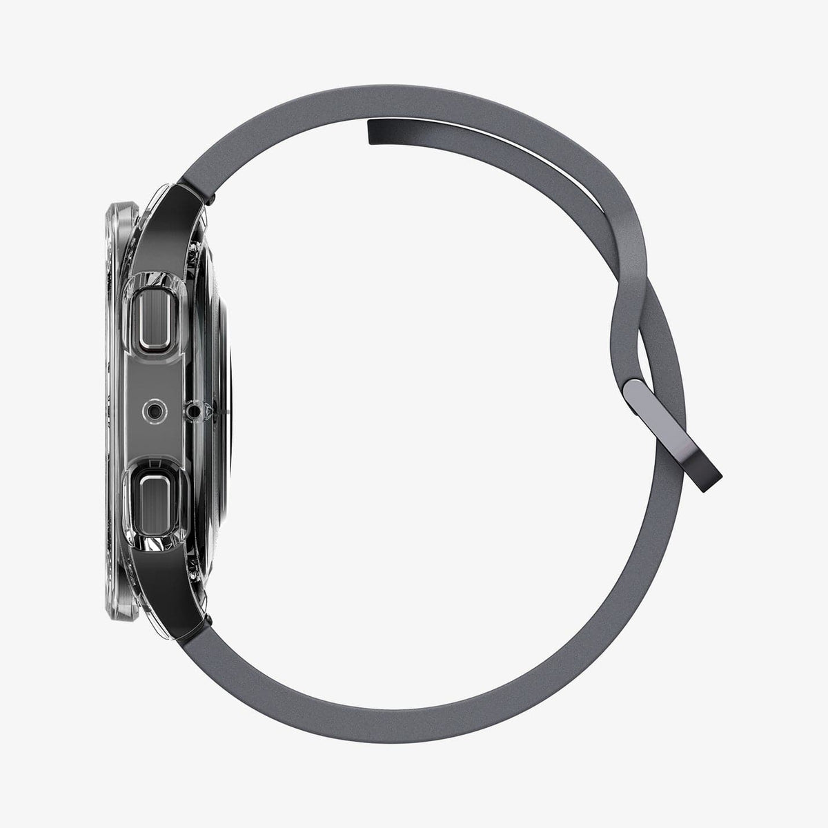 ACS03475 - Galaxy Watch 5/4 (44mm) Case Ultra Hybrid in crystal clear showing the side