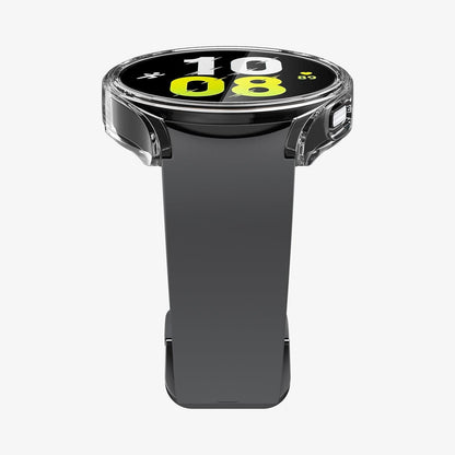 ACS03475 - Galaxy Watch 5/4 (44mm) Case Ultra Hybrid in crystal clear showing the bottom and front